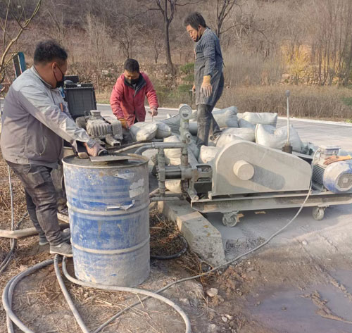 武江路面下沉注浆